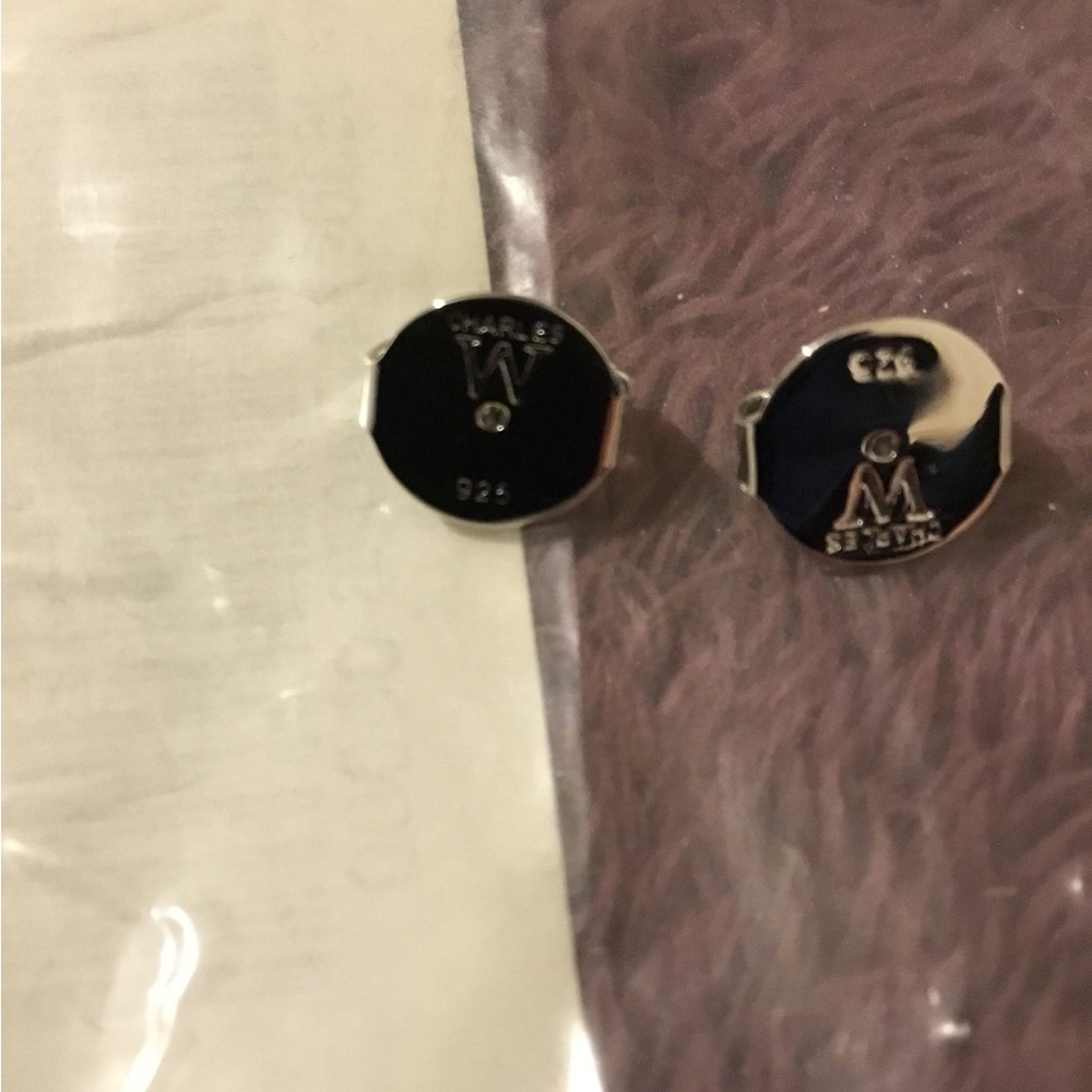 NEW 925 Charles Winston Large Earring Push Backs